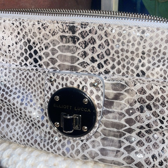 Elliott Lucca snake print clutch - Picture 2 of 5